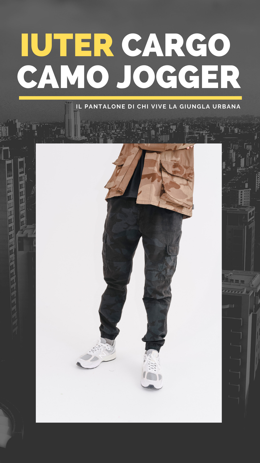 iuter cargo jogger camouflage il pantalone di vive la giungla urbana