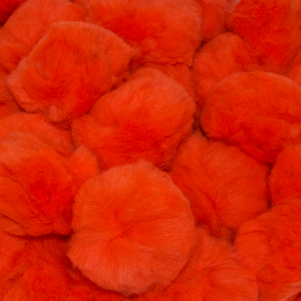 Inch Orange Large Craft Pom Pieces artcovecrafts.com