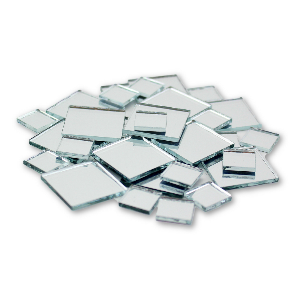 Small Mini Square Craft Mirrors 05 1 Inch 25 Pieces Mirror Mosaic T Artcovecraftscom