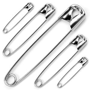 Large Silver Safety Pins Bulk Size 3 - 2 Inch 1440 Pieces Premium Qual ...