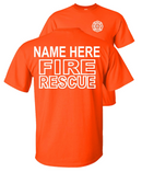FIRE RESCUE Customised T-Shirt