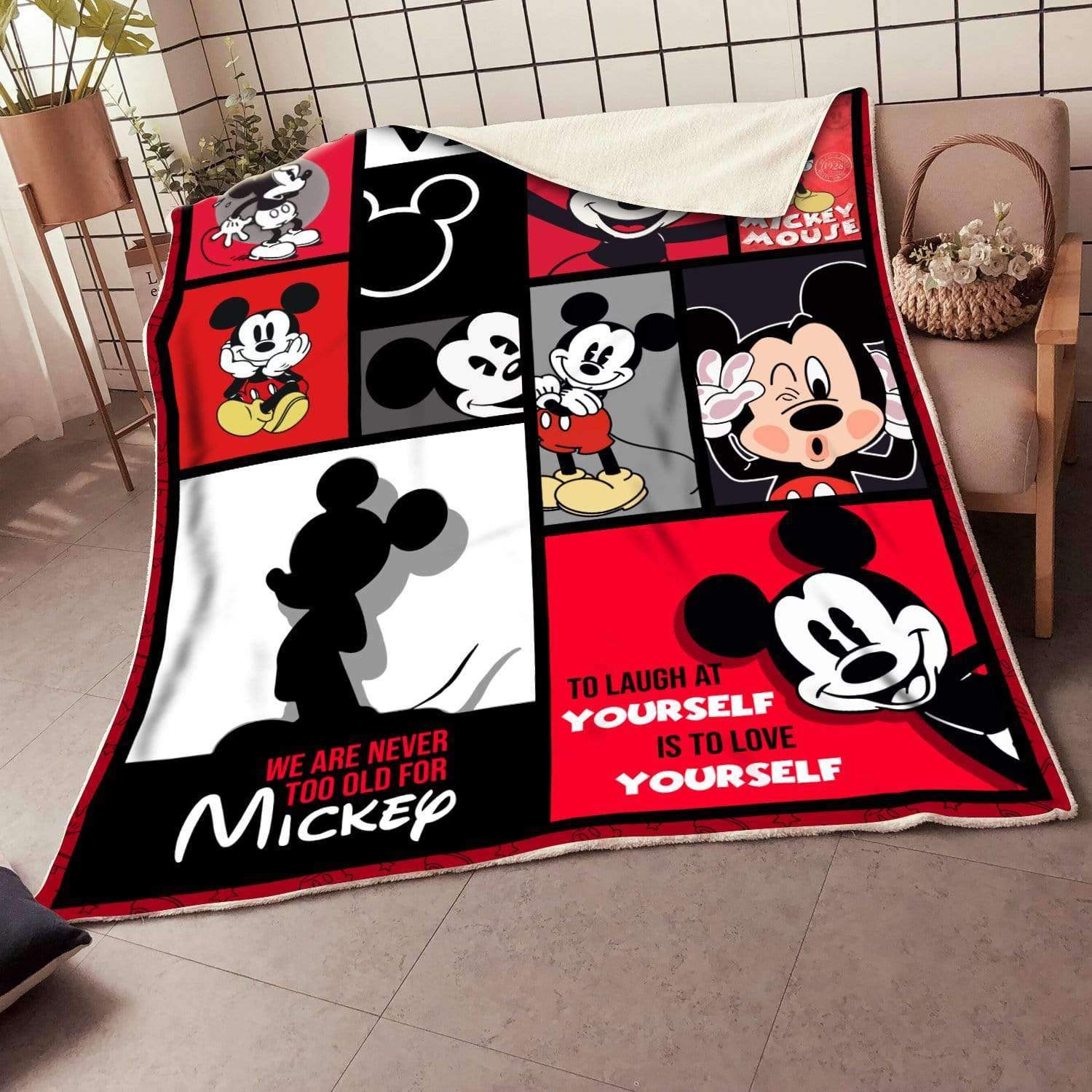 Mickey Mouse Fleece Blanket Dadu Store Smart Beautiful Dadu