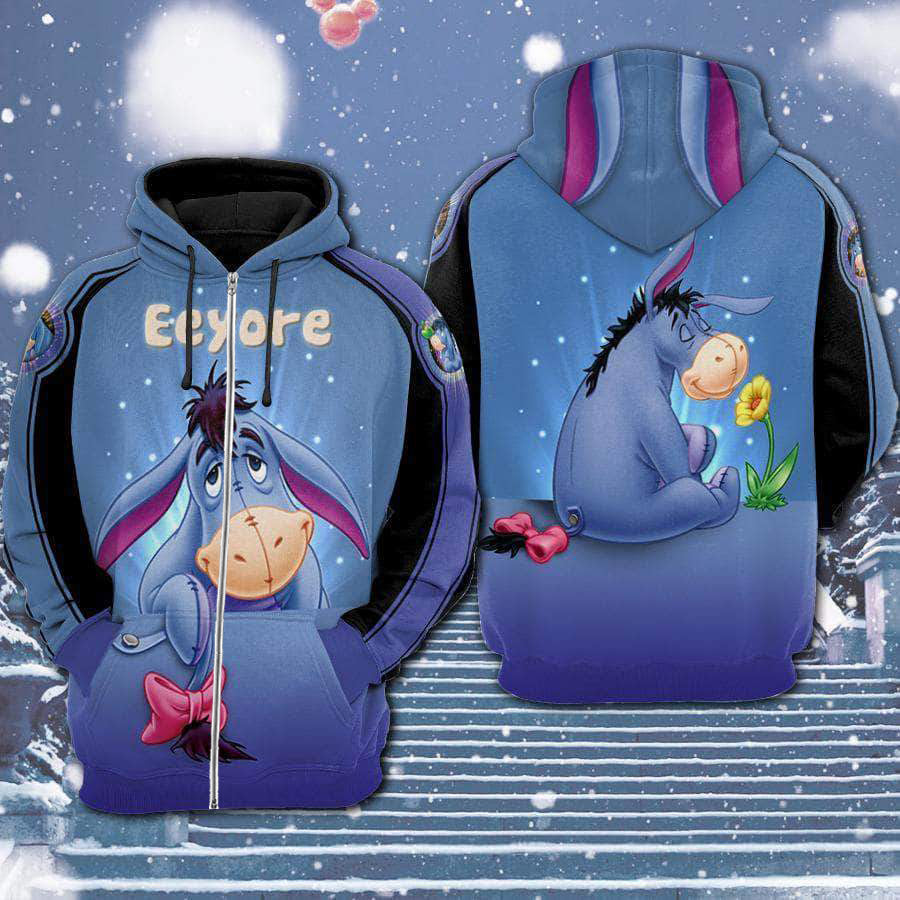 eeyore zip up hoodie