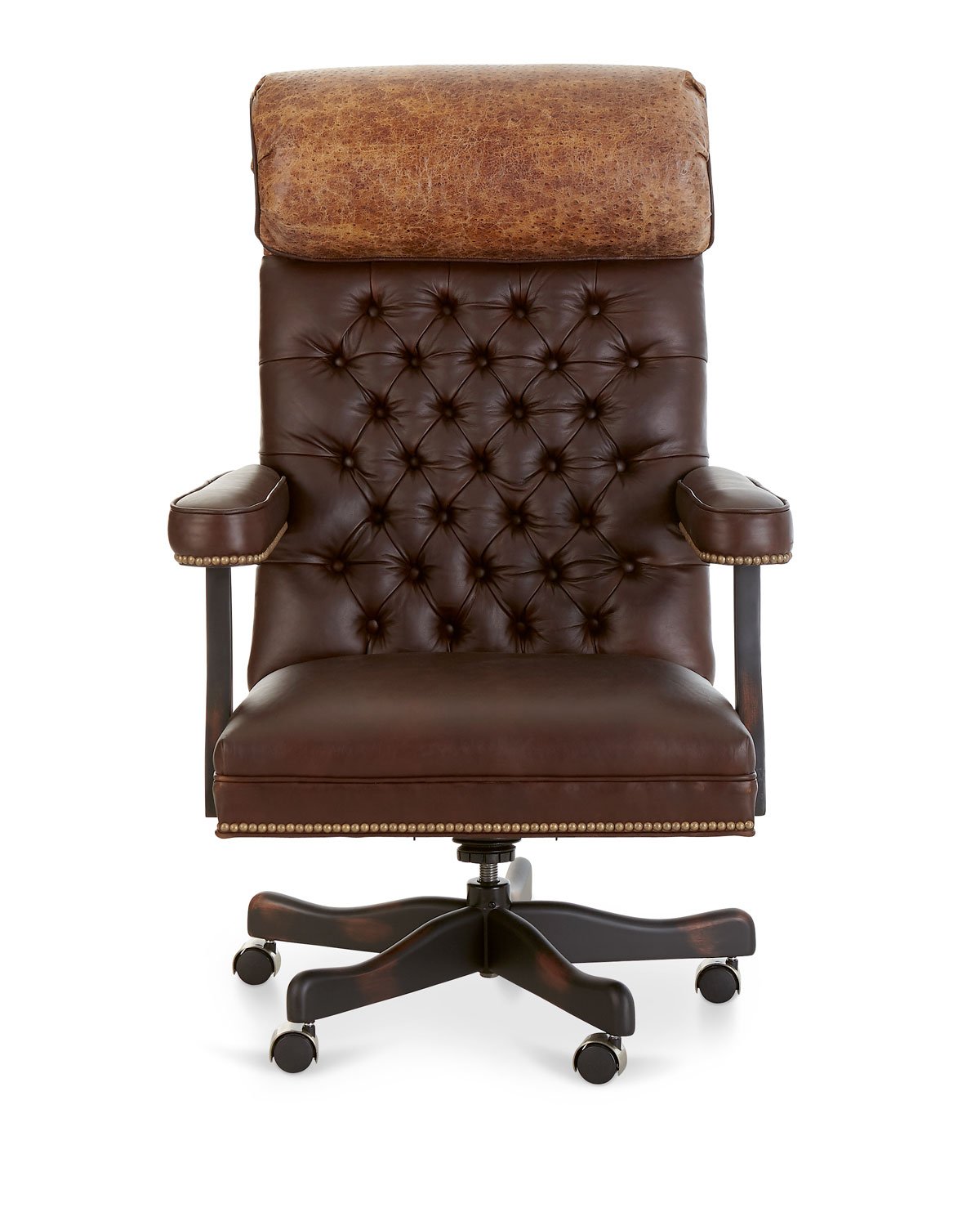 saddle leather office chair