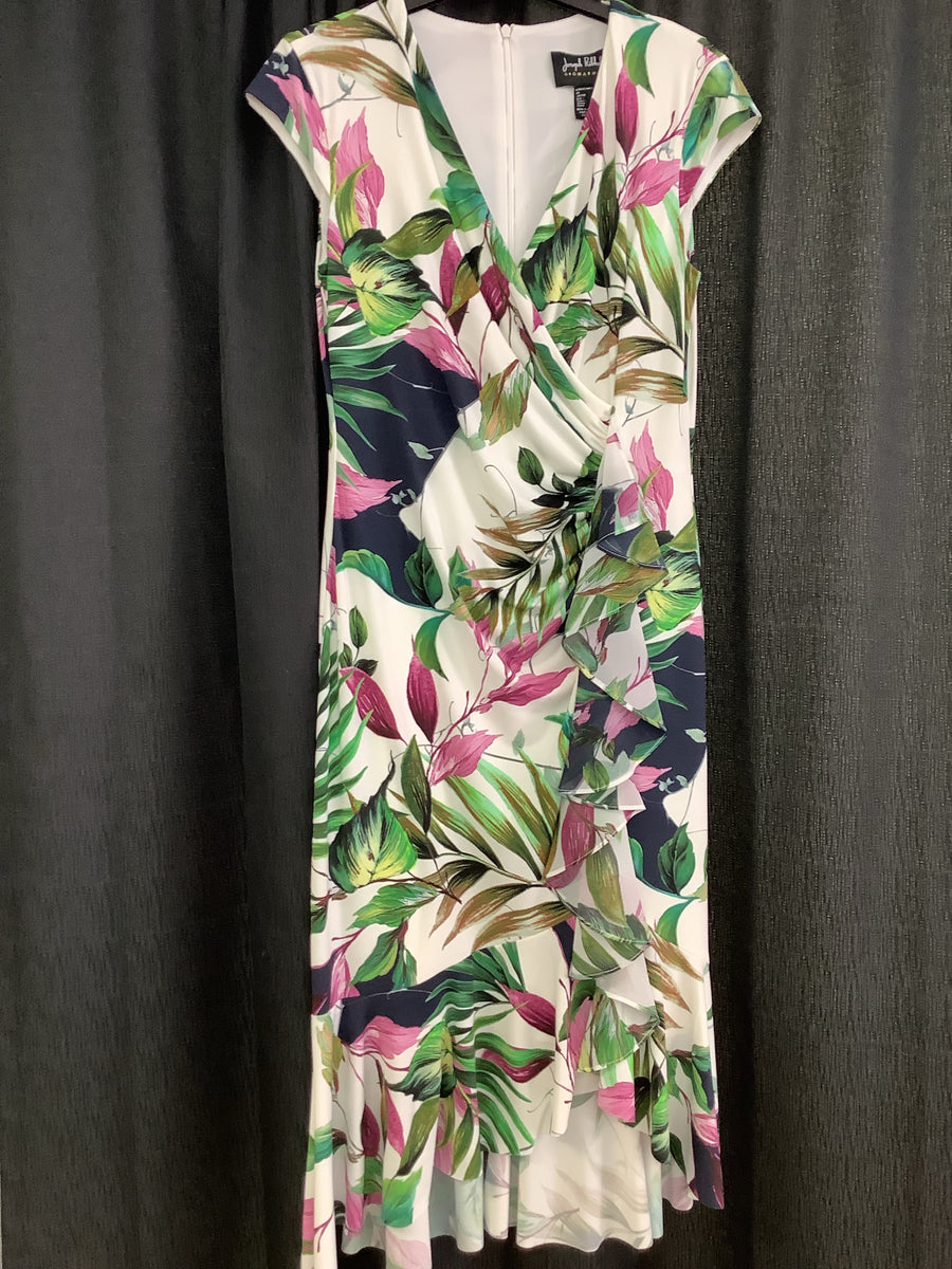 Joseph Ribkoff Signature Sleeveless Floral Dress Vanilla/Multi 221355 ...