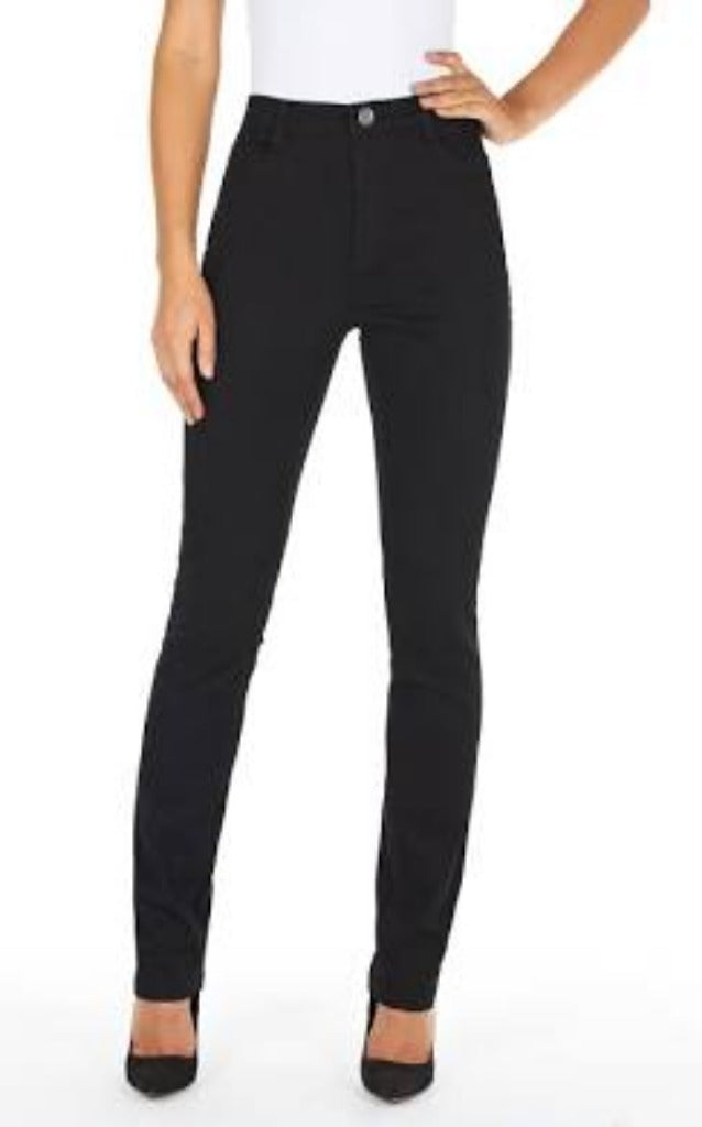 French Dressing Jeans Suzanne Straight Leg Black Style 6496396 – Apropos