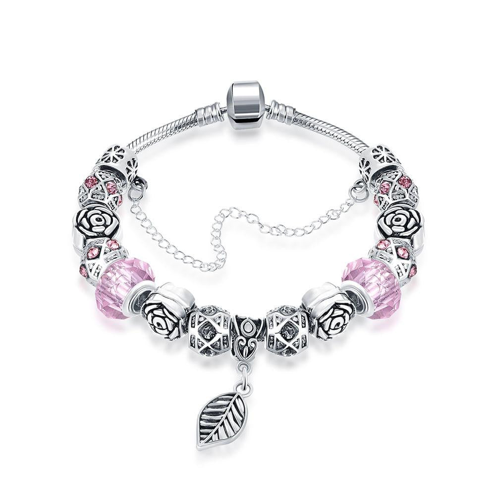 pandora pink beads