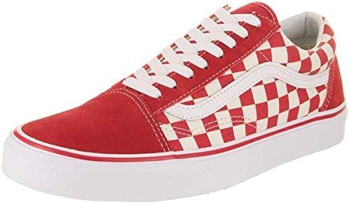 red vans primary check old skool