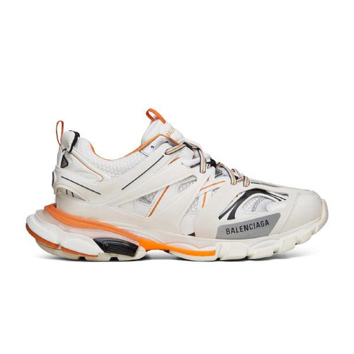 Balenciaga Synthetic Track Sneakers in White/Orange (White) Lyst