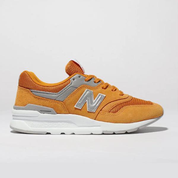 mustard new balance trainers