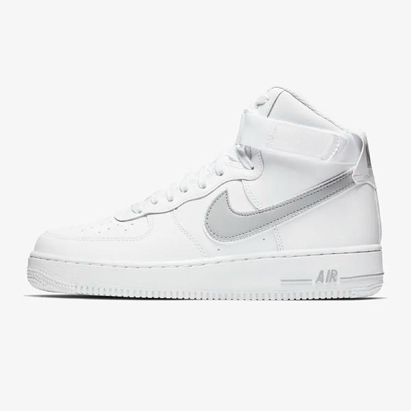 white and grey air force ones