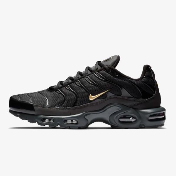 nike tns black and gold