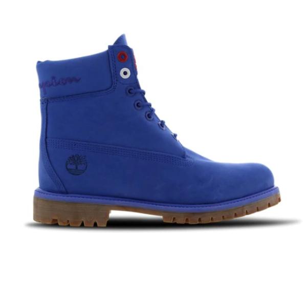 champion timberland blue boots