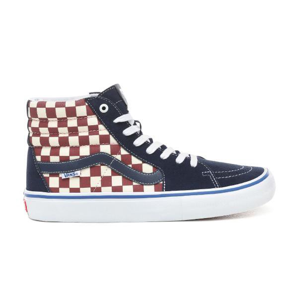 vans sk8 hi red blue