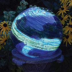 Blue Swirl Illuminarie Gazing Globe