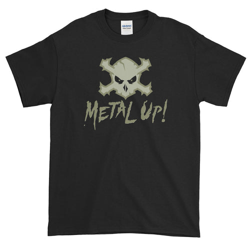 Metal Up! T-Shirt (Military Green Logo) (4X, 5X)