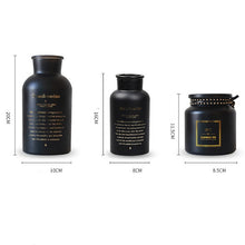 Nordic Black Glass Vases - Belly Pots