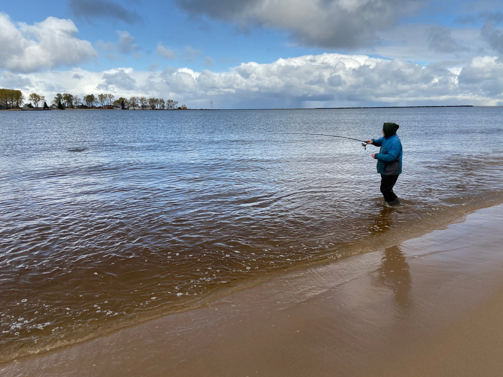 Steelhead on the Beach by Calvin McShane – Salmon Trout Steelheader