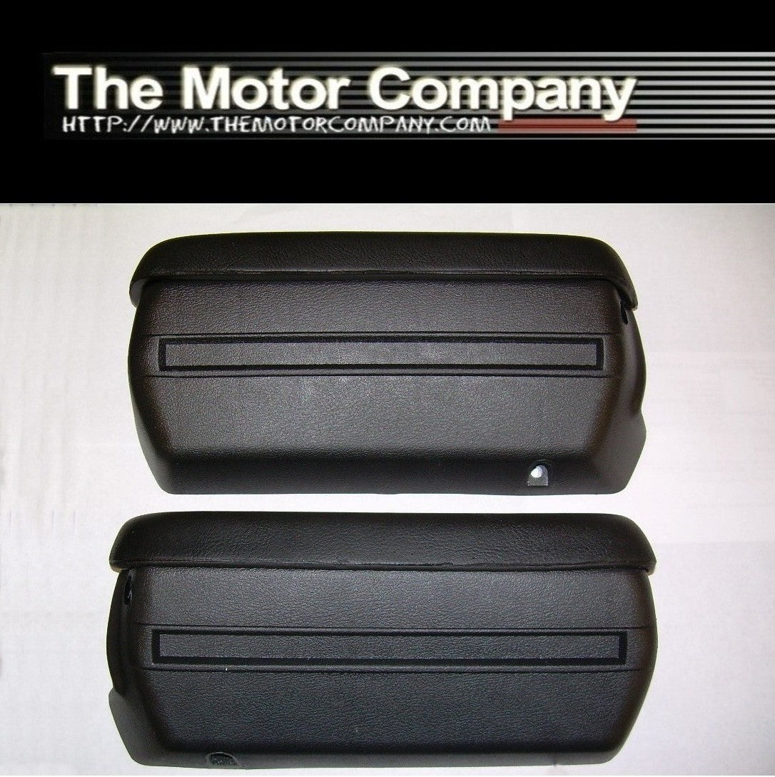 1968-1969 Chevy Camaro Armrest Pads & Base *Black* - TheMotorCompany