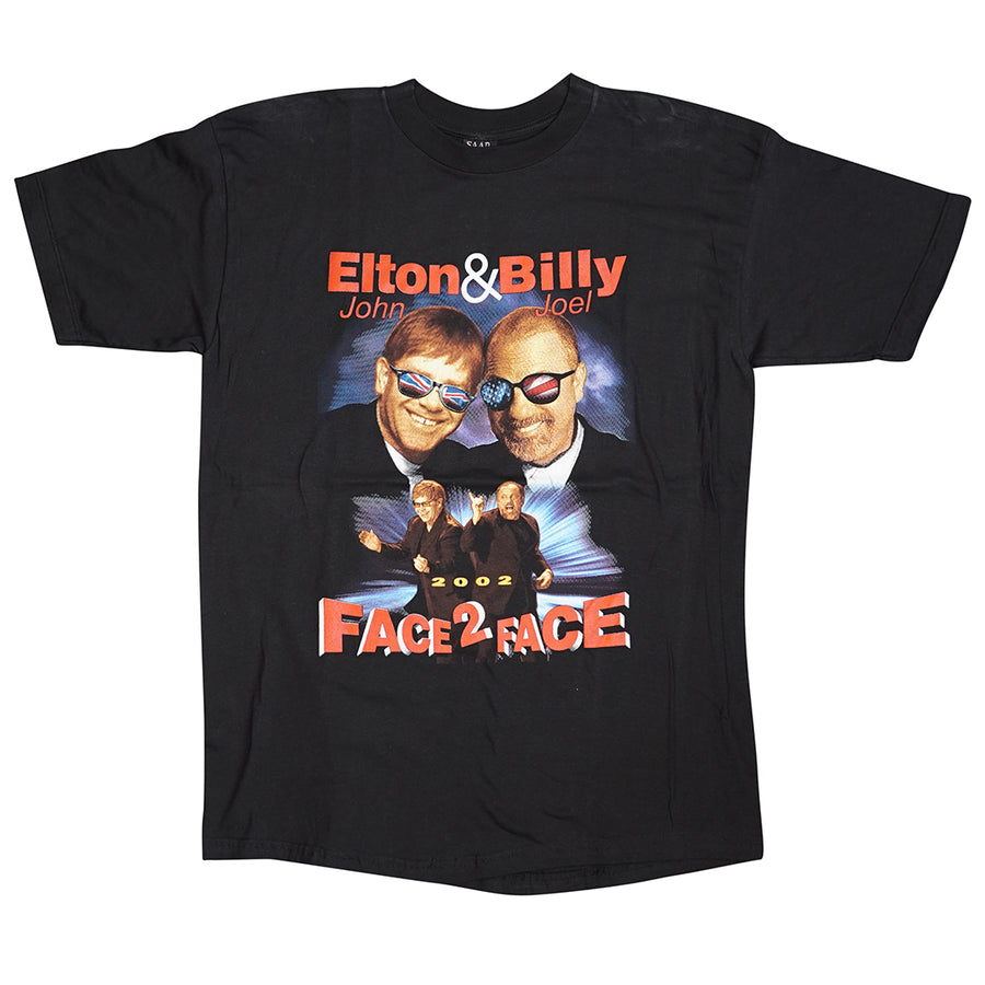 00s ELTON JOHN BILLY JOEL FACE 2 FACE T-