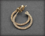 Glitter Hoops - (sterling, 14k gold-filled) - LE Jewelry Designs