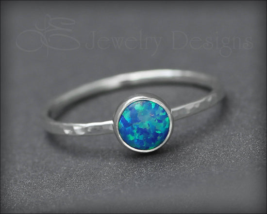 Silver Opal Stacking Ring - (6mm) – LE Jewelry Designs