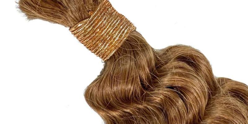 Auburn Deep Wave Bulk Human Braiding Hair