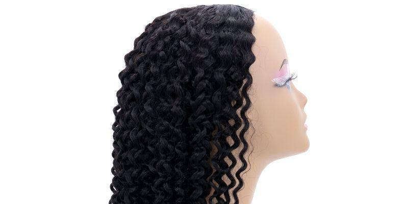 Brazilian Deep Wave U-Part Wig Side