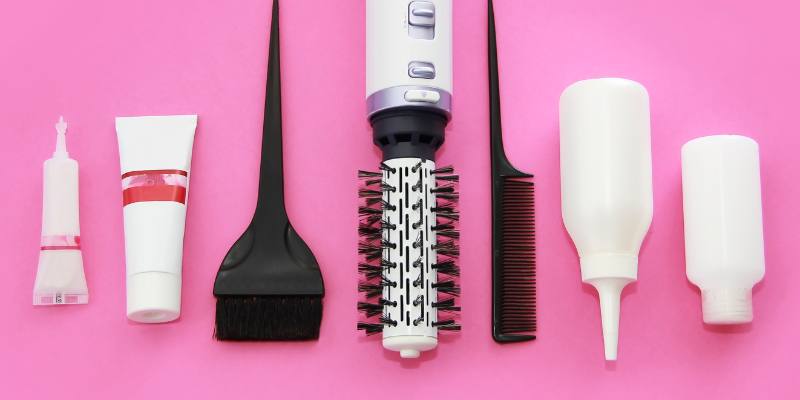 Combs Brushes and Hair Serum