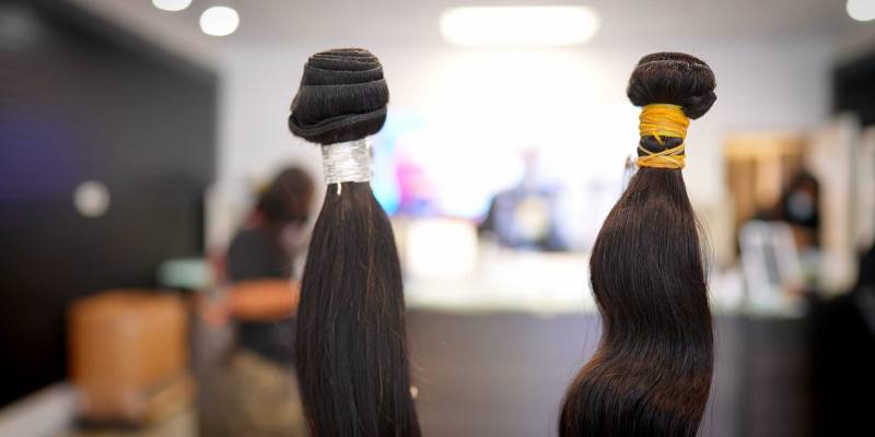 Private Label Showroom Black Straight Hair Bundles