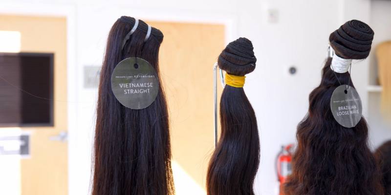 Private Label Showroom Vietnamese and Brazilian Hair Bundles