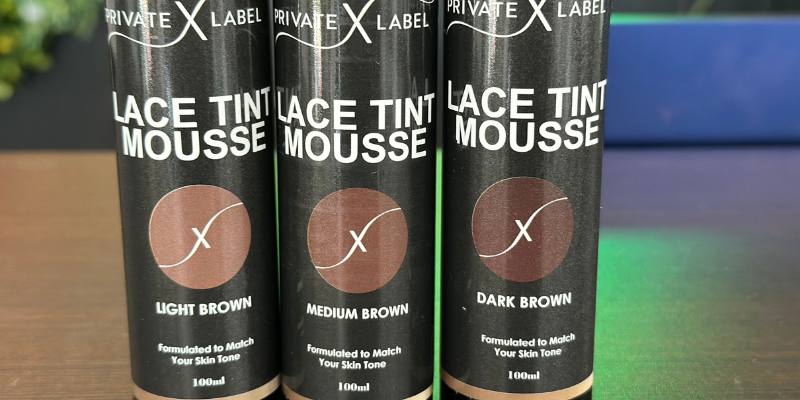 Private Label lace tint mousse close-up