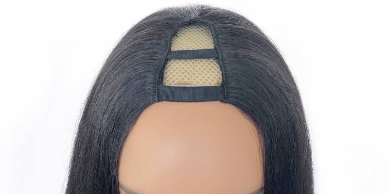 Yaki Straight V-Part Wig Close-Up