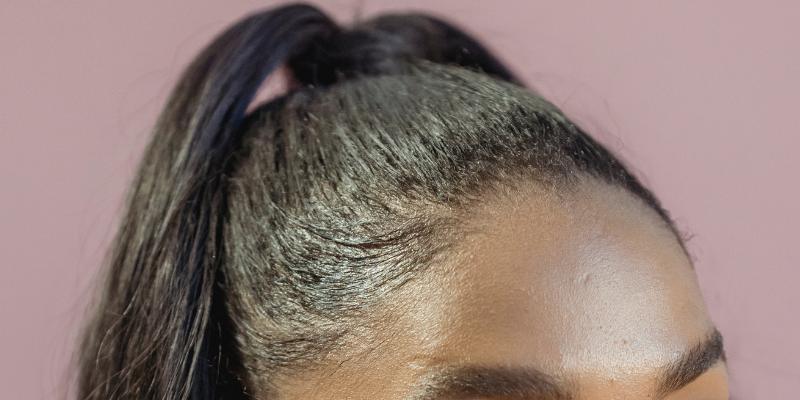 slicked edges with baby hairs
