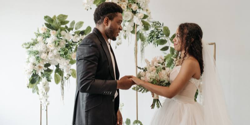 black women getting married