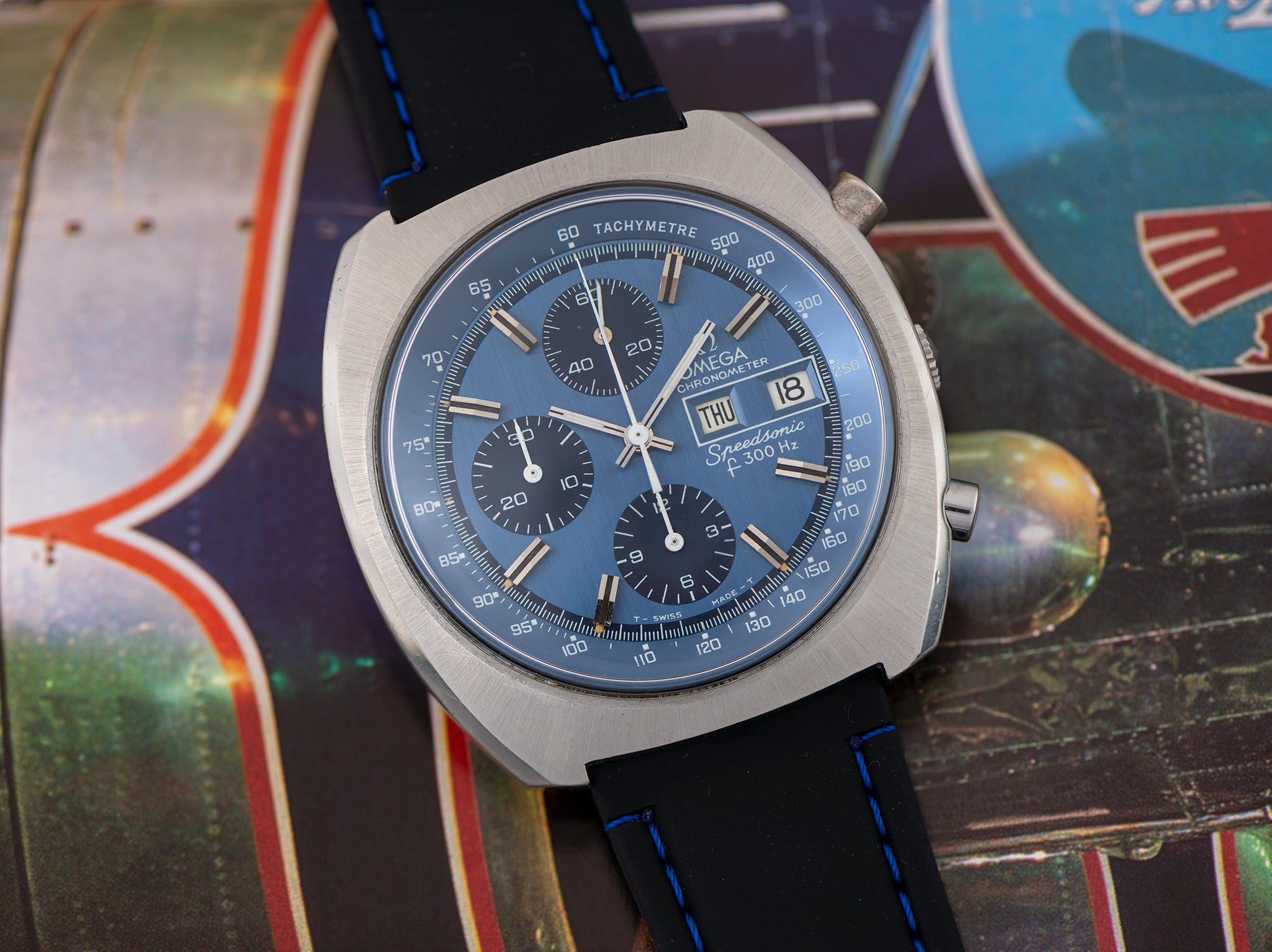 Omega Speedsonic f300 Tuning Fork ESA9210 Chronograph Watch | Unwind In ...