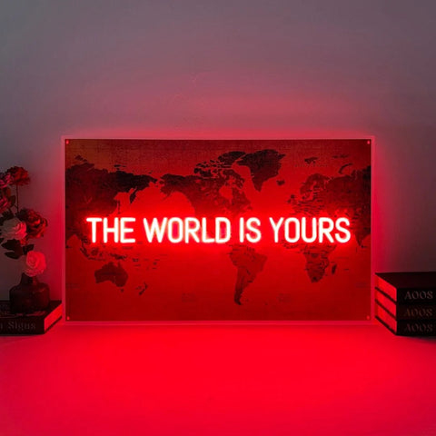 The World is yours LED Neon Signs