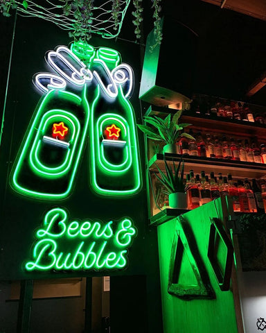 Beer and Bubbles Man Cave LED Neon Sign