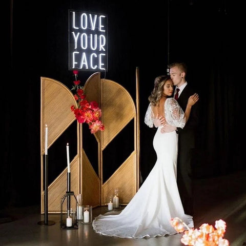 Love your face LED Neon Signs