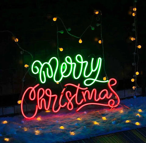 Merry Christmas Neon Sign