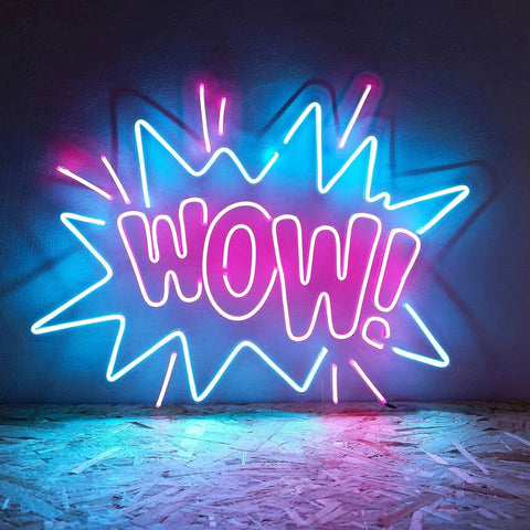 WOW Led Neon Sign