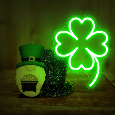 LED Clove St. Patricks Day Sign