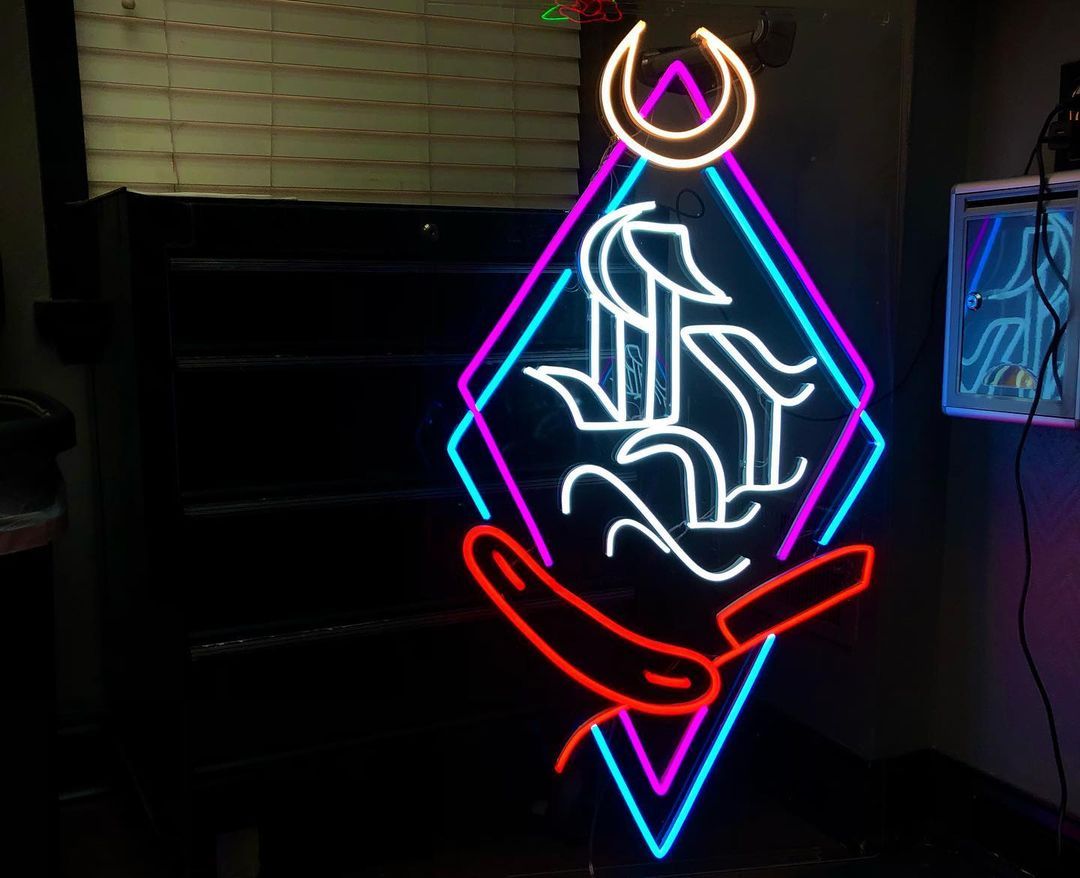 Abstract Art Neon Sign