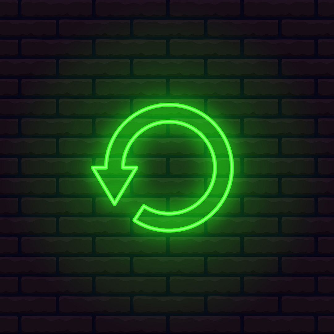 Arrow Circle Neon Sign