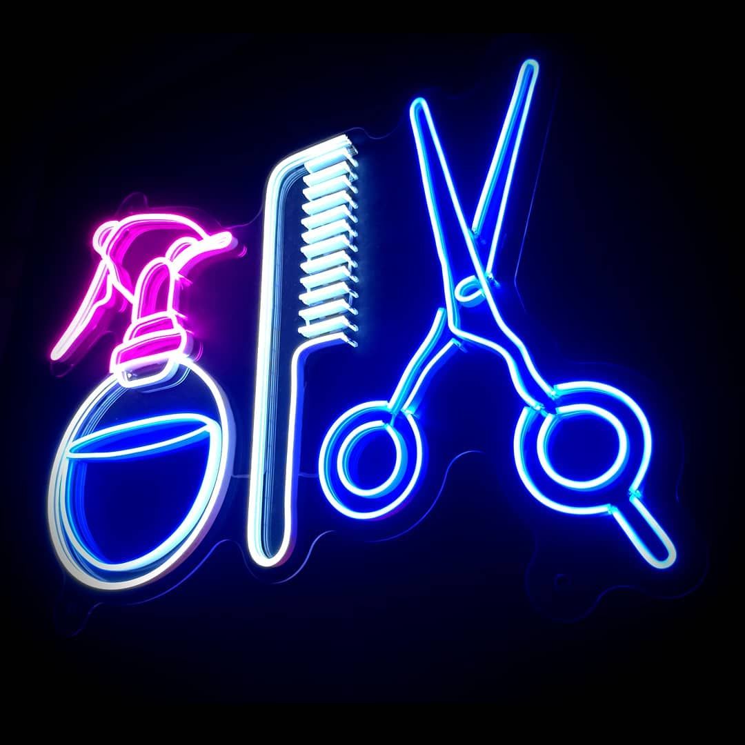 Barber Shop Hair Salon Neon Sign