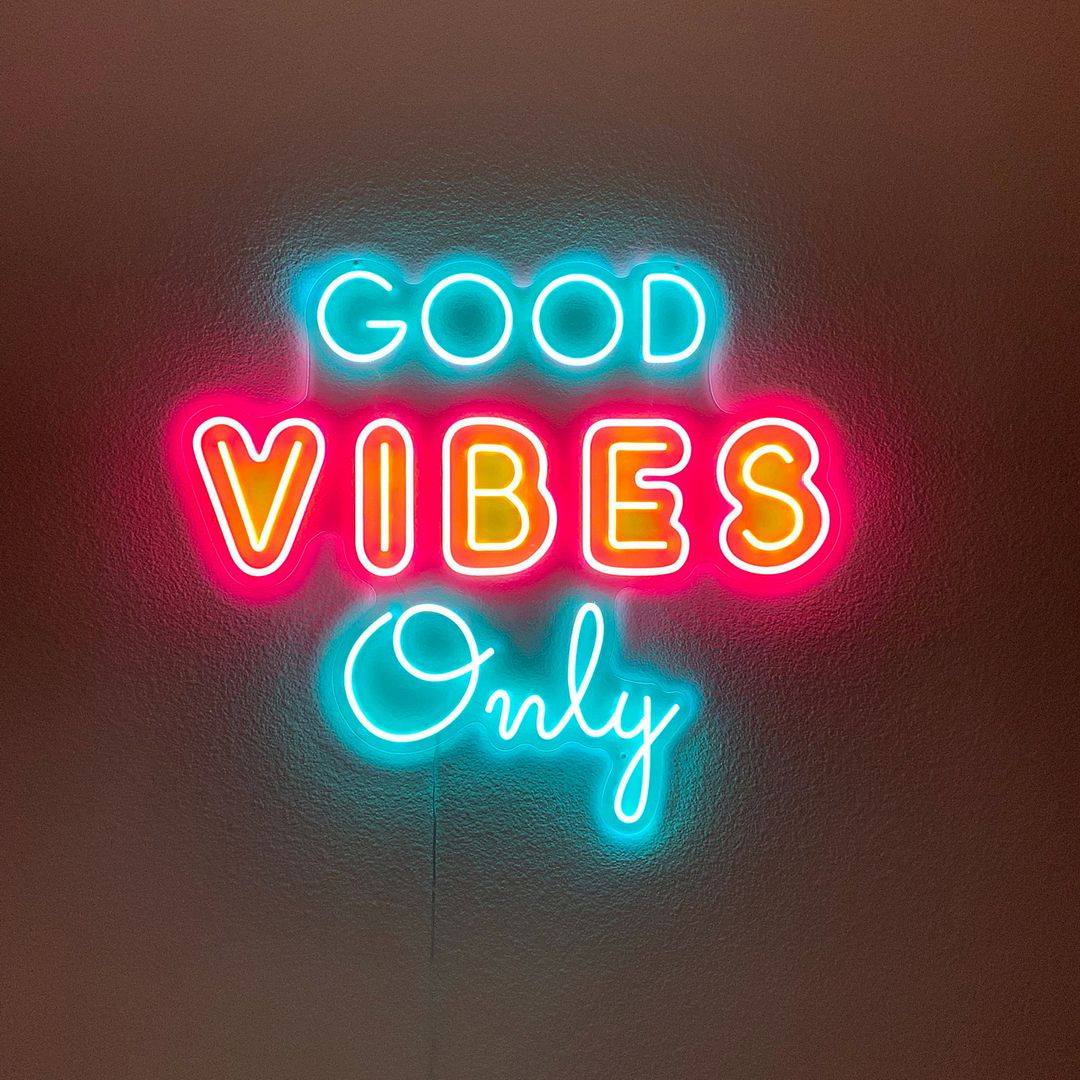 Good Vibes Only Neon Sign