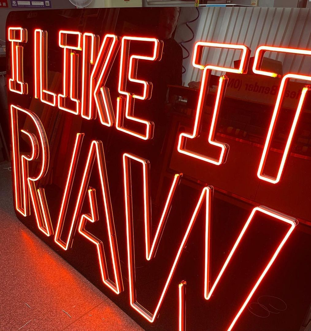 I Like it Raw Neon Sign