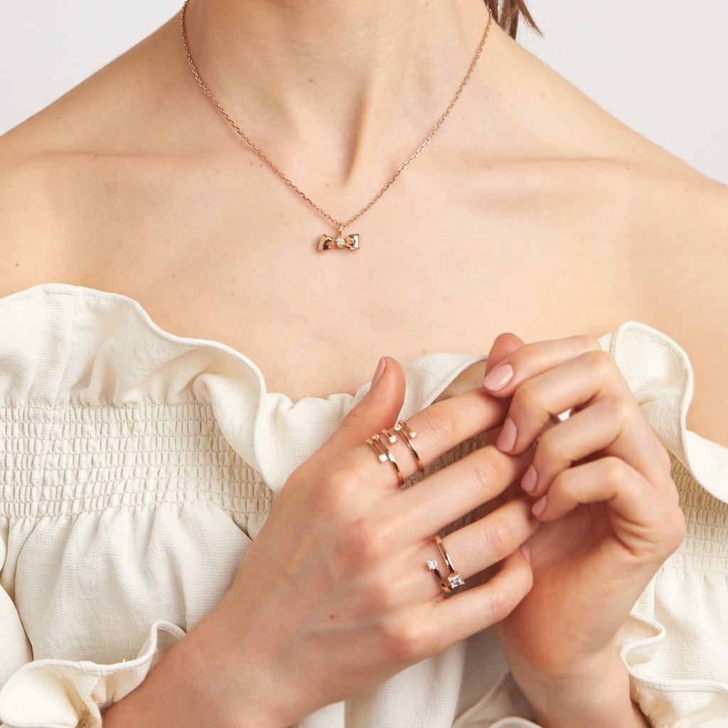 Mimi So Piece Bypass Ring 18k Rose Gold