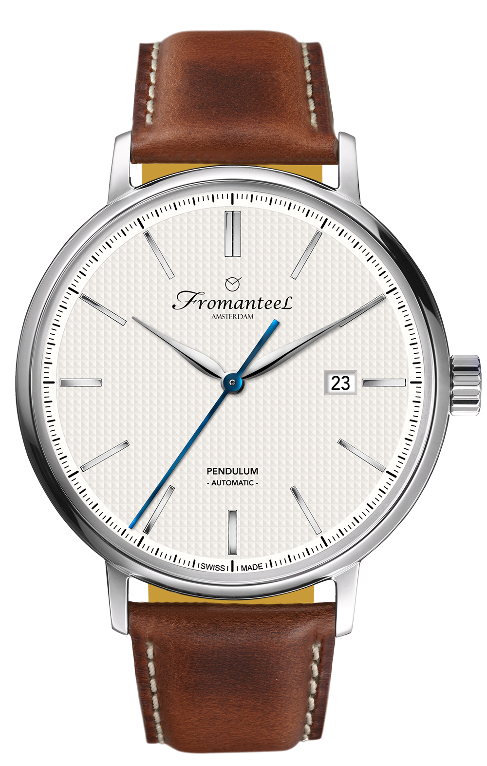 Swiss Made Men's Fromanteel Pendulum Automatic Watch White