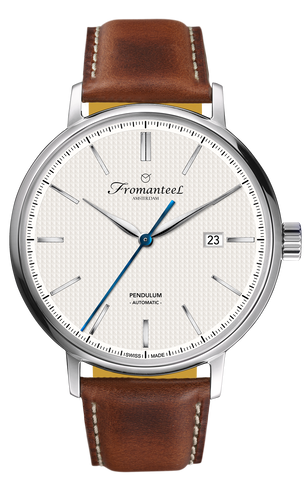 Swiss Made Men's Fromanteel Pendulum Automatic Watch White